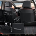 thumbnail image 2 of FLORICH Front Car Seat Covers, Premium Faux Leather Seat Protectors, Breathable Material Cushions Universal Fit for Most Cars, Black&RedLine, 2 of 8
