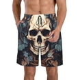 thumbnail image 1 of Fotbe Vintage Leaf Flower Skull Trajes de Baño Estampados para Hombre, Shorts de Verano de Secado Rápido, Ropa de Playa, Bañadores-3X-Large, 1 of 6
