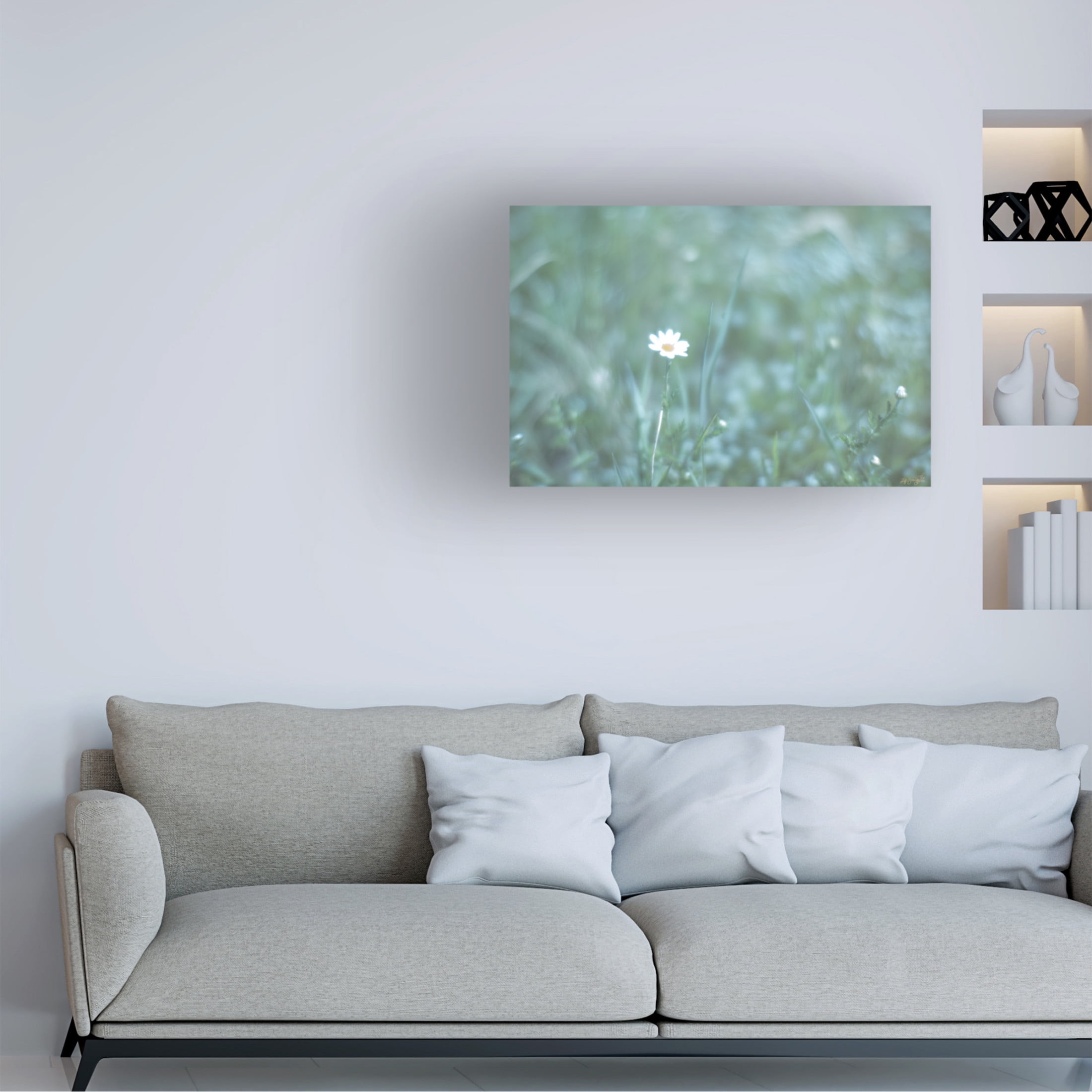 Canvas Wall Art - Life BeautifuLEE 'Glow Dream Floral' Wall Art for Living Room, Bedroom, or Office Décor by Trademark Fine Art - 32 x 22 Inches
