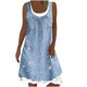 thumbnail image 1 of Vestidos estampados sin mangas con cuello redondo casual de verano para mujer Fridja  hj512, 1 of 8