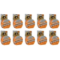 Gorilla Crystal Clear Duct Tape, 1.88" x 9 yd, Clear, Pack of 10