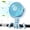 Sky Blue, variant on Momcozy 8000mAh Portable Stroller Fan, 27H Ultra-long Battery Life Detachable 4 Speed 360°Rotate LED Night Light with 2 Modes, USB Rechargeable Handheld Cooling Fan for Travel/Car Seat/Bedroom