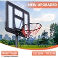 thumbnail image 6 of Basketball Hoop Outdoor 10ft Adjustable, Portable Basketball Hoop Goal System in Backyard/Driveway/Indoor, 32 Inch Shatterproof Backboard and Larger Base, 6 of 8