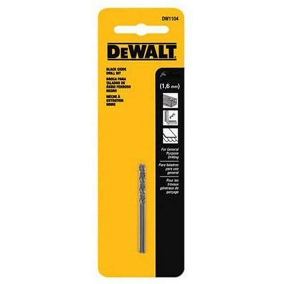 DEWALT ACCESSORIES 5/64-In. Black Oxide  Drill Bits, 2-Pk. DW1105