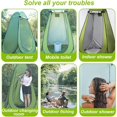 thumbnail image 4 of LUVCMFT Pop Up Privacy Tent, Shower Tent Portable Outdoor Camping Bathroom Toilet Tent Changing Dressing Room Privacy Shelters Room for Outdoors Indoor(Camo, L), 4 of 7