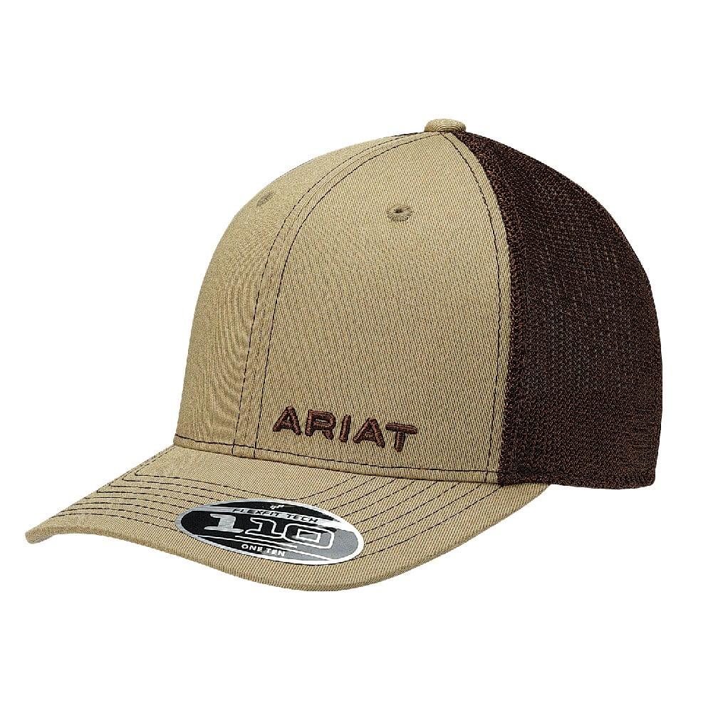 Flexfit Mesh Text Logo Cap Tan OS 