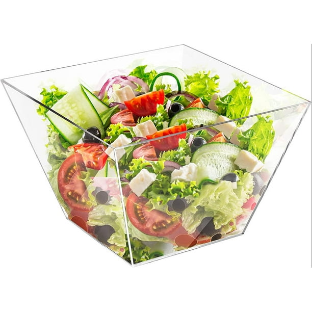 Acrylic Clear Bowl for Serving, Heavy Duty Punch Bowl, Extra Large