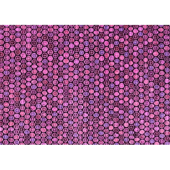 Ahgly Company Indoor Rectangle Abstract Pink Modern Area Rugs, 8' x 10'