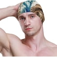 thumbnail image 3 of FYBTO Swimming Cap Paris Landscapes Eiffel Tower Unisex Adult FYBTO Polyester, 3 of 4