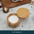 thumbnail image 4 of Kitchendao Bamboo Salt Cellar with  Magnetic Lid - 6oz, 4 of 7