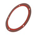 thumbnail image 4 of Motorcyle 5 Holes Clutch Engine Cover Gasket Ring Cover Twin Cam For Harley Softail Touring Dyna Road Street 1999-, 4 of 5
