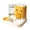 Yellow, variant on Double Design Automatic Cats Feeders Water Dispenser For Timed Feeding Spill Resistant Bowls Grade