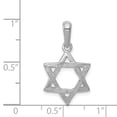 thumbnail image 4 of 14k White Gold Star Of David Pendant Charm, 4 of 4