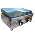 thumbnail image 6 of INTBUYING LPG Gas Grill Commercial 21.26"13.39" Flat Griddle Camp Portable 2 Burner Propane Countertop Cooking Griddle Grill BBQ, 6 of 10