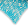 thumbnail image 4 of Fab Habitat Outdoor Premium Recycled Plastic Pillow - Waterproof, Fade Resistant - Distressed Abstract Stripes - Patio, Porch, Deck, Balcony - Brooklyn - Teal - 16.5" x 16.5", 4 of 8