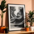 thumbnail image 4 of Antelope Canyon Black & White I - Arizona Photography Black and White Abstract Desert Nature Landscape Geometric Black Framed Wall Art Print 5 x 7 inches, 4 of 13