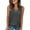 Grey, variant on Women's Tshirts Dressy Casual Solid Color Vest V Neck Sleeveless Tank Top Shirts Casual Shirts Women White L