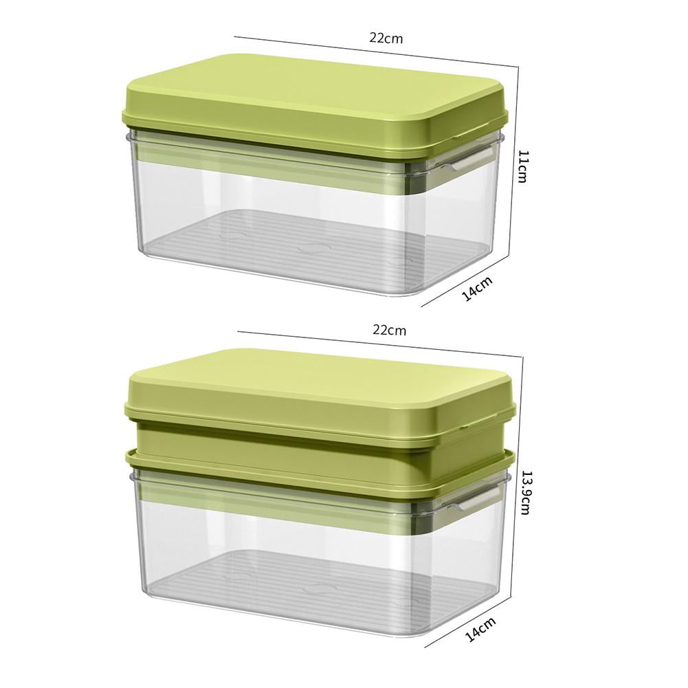 Ice Trays for Freezer with Lid and Bin, 2026 Ice Tray for Freezer with Release for Chilling 2 Trays,Easy 64-Ice Cocktai