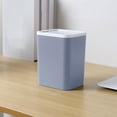thumbnail image 5 of Qholemyo Small Square Plastic Storage Bin With Flip Lid Desktop Wastebasket Mini Household Table Bedside Indoor Small Trash Can Bathroom Trash Can, 5 of 7