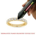 thumbnail image 7 of 2 Carat Round Cut Lab Created Moissanite Diamond Full Eternity Stackable Wedding Band Ring In 14K Solid Yellow Gold Jewelry For Women (G-H Color, VVS1 Clarity, 2 Cttw)-10, 7 of 7