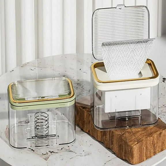 Wall-Mounted Wet Wipes Holder Wall Mounted Wet Wipes Dispenser Box with Capacity EasyOpen Spring Plate Multifunctional C