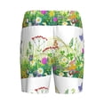 thumbnail image 4 of Rocae Plants and Insects for Men's Soft Sleep Pajama Shorts, Waistband and Pockets, 4 of 9