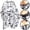 White, variant on DIY Hair Cutting Cloak Umbrella Cape Salon Barber Salon and Home Stylists Using