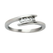 McKenna 3 Stone Anniversary Band Cz Wedding Ring Women Ginger Lyne Collection