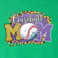 thumbnail image 2 of Wild Bobby, Baseball Mom Cheetah Glitter Sports Tri-Blend Racerback Tank Top, Envy, Large, 2 of 5