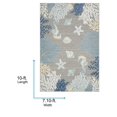 thumbnail image 5 of Livabliss Outdoor Rugs, 8x10 Lakeside Coastal Gray Area Rug for Patio, Porch, Deck, Backyard, Waterproof Indoor Outdoor Carpet (7'10" x 10'), 5 of 7