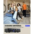 thumbnail image 3 of Donner Stereo Receiver 4 Channel 1000W Peak Power Home Theater Amp Amplifier USB SD, for Outdoor Speakers Karaoke, 3 of 7