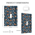 thumbnail image 3 of Kdxio cute fall fox Decorator Light Switch or Receptacle Outlet Wall Plate Decorator Wall Plate Child Safe Outlet Cover-Style T, 3 of 6