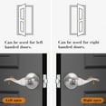 thumbnail image 2 of Passage Door Lock Lever Handle for Hallway and Closet Keyless Satin Nickel Interior Door Locksets, 2 of 7