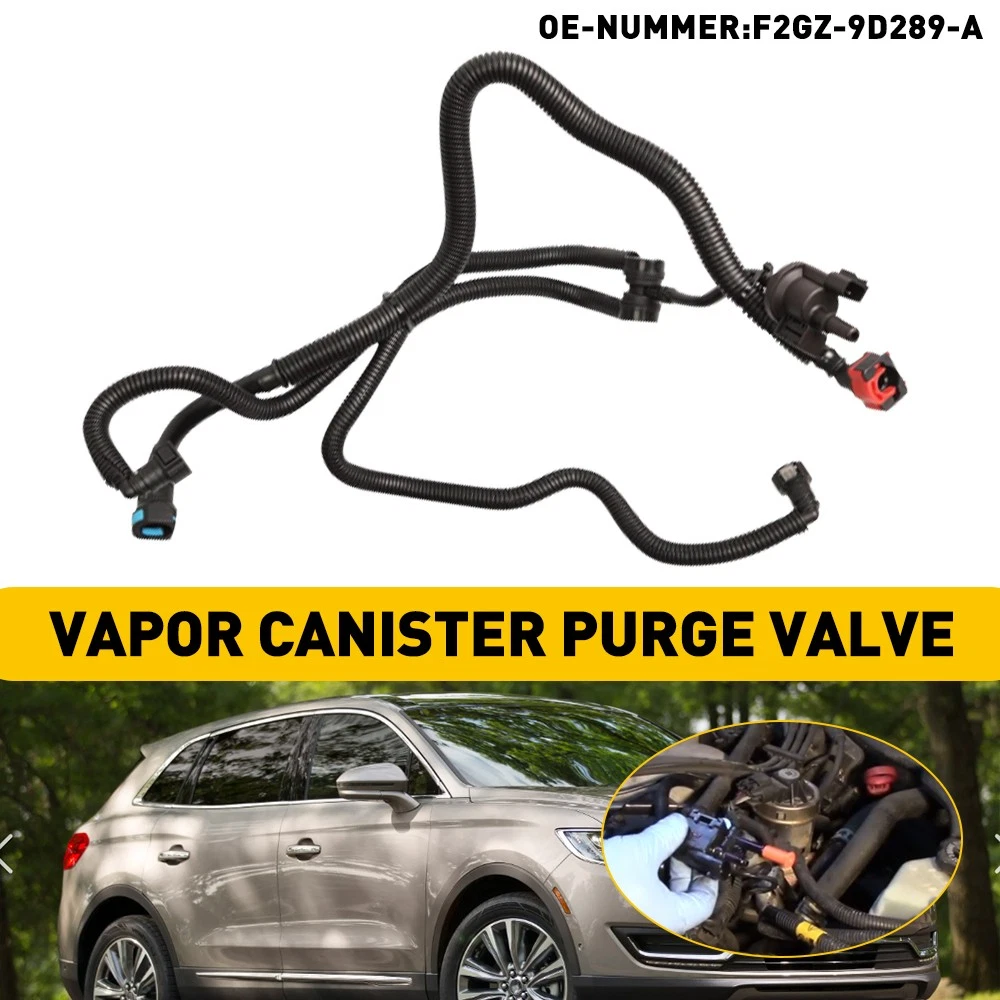Canister Purge Vapor Valve Hose EVAP F2GZ-9D289-A For 2015-19 2.0L Edge EcoBoost