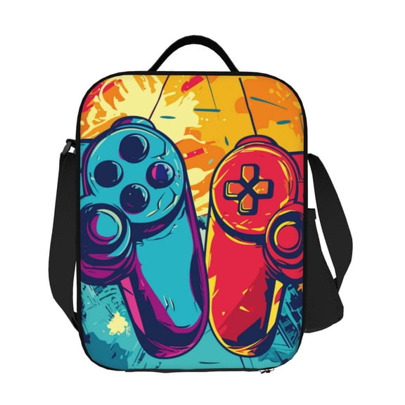 Ratiio Gaming Print Lunch Box - Reusable Lunch Bag Men Adult Women- Insulated LunchBox