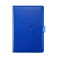 thumbnail image 1 of Methold Cuaderno Liso Creativamente Vintage Línea Botón Jotter Tomar notas Diarios Papel PU Escuela de Navidad Home Schoolmate Suministros de escritura y corrección Azul, 1 of 6
