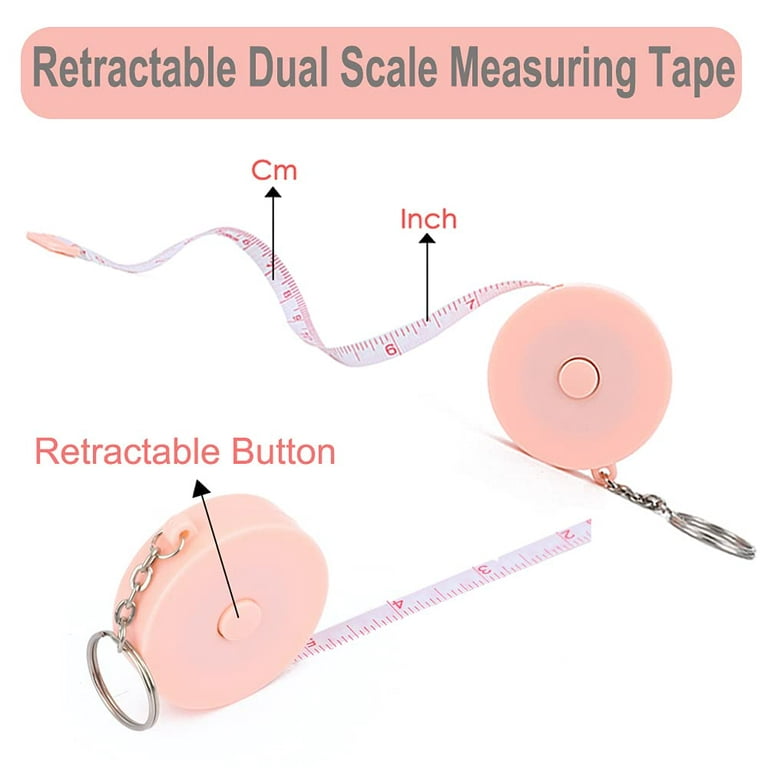 3 Pack Tape Measure Retractable Measuring for Body Fabric Sewing Tailor  Cloth