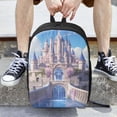 thumbnail image 6 of Salouo Majestic Fantasy Castle Print Travel Laptop Backpack,17Inch Casual Bag with Side Pockets for Men & Women Stylish Daypack for Weekender/Business/Hiking-One Size, 6 of 6