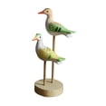 thumbnail image 4 of Estatua de pájaro de madera, decoración del hogar, figura de ave marina coleccionable náutica, escultura de animal marino para sala de estar, oficina, 4 of 9
