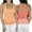 Orange, variant on Womens Seamless Lace Racerback Tank Tops