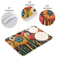 thumbnail image 4 of Yayeee Dish Drying Mat for Kitchen Counter Ultra Absorbent Easy Clean Pad 18x16", Red Colorful Flowers with Dots, 4 of 7