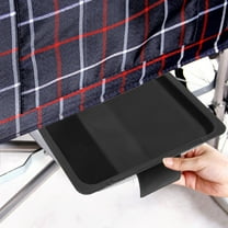 Baluue 1Set Bedside Commode Shower Wheelchair Black Plastic For Home Use Practical Design