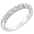 thumbnail image 2 of Unique Moments Women's 1 Ct. Round Lab Grown Diamond Band in Sterling Silver, 2 of 5