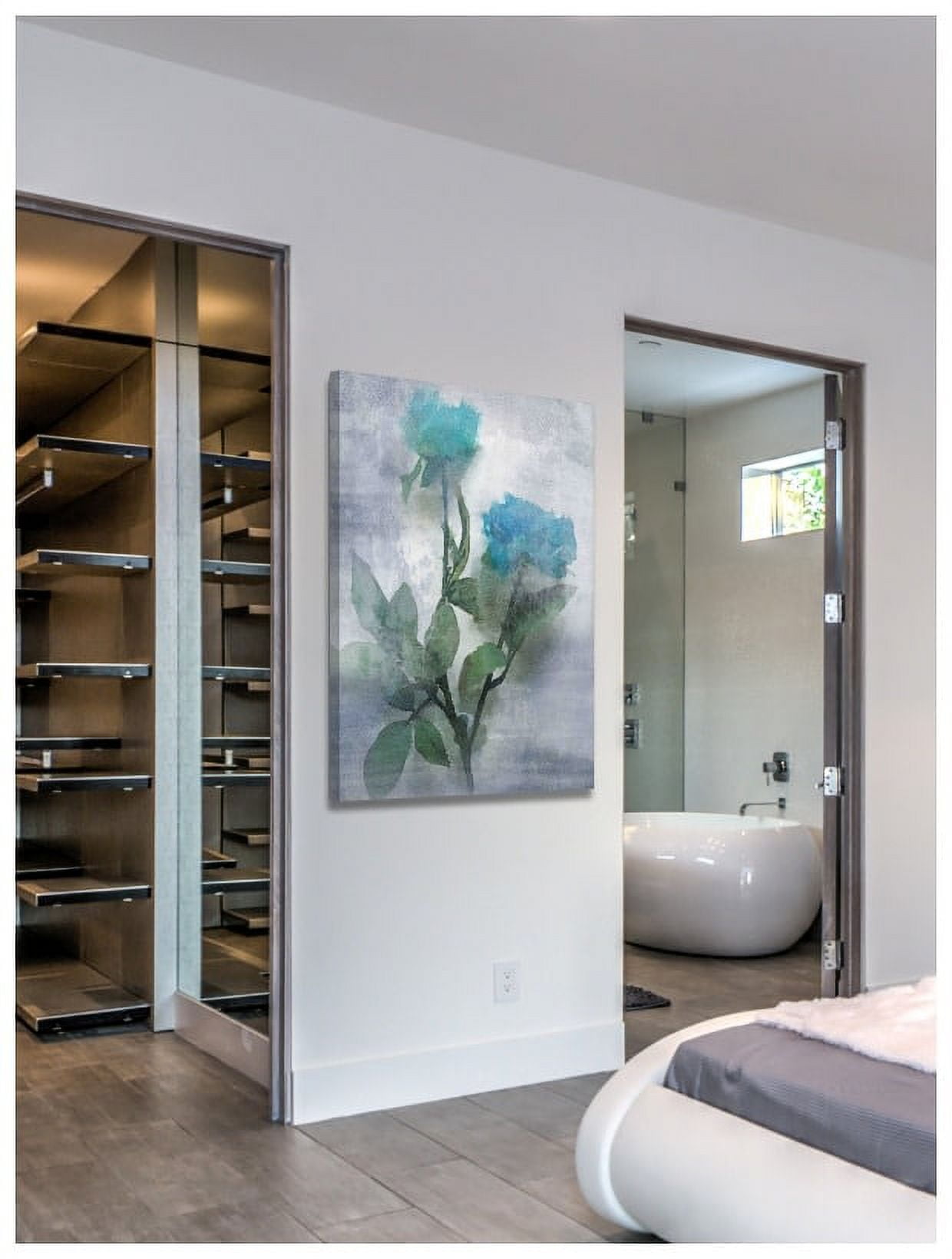 Marmont Hill - "Midnight Blue 2" by Irena Orlov Painting Print on Wrapped Canvas