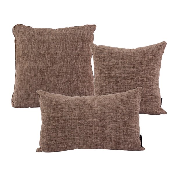 Set de 3 Cojínes Decorativos (1 Cuadrado Ch + 1 Cuadrado Gde + 1 Rectangular) DICASA Cass