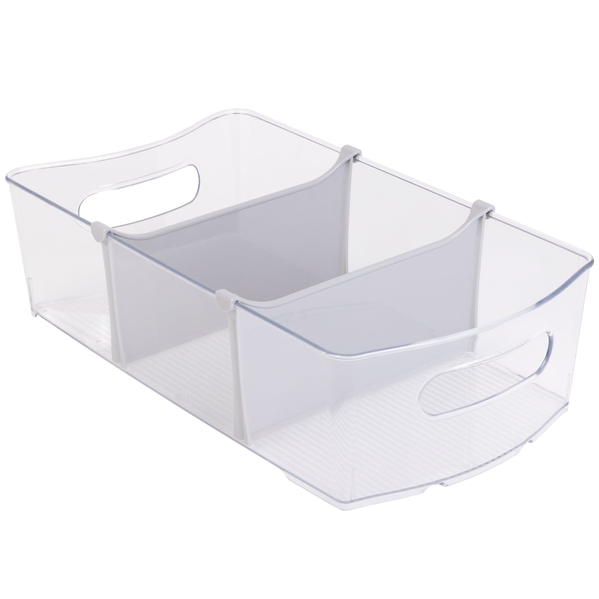 FLEXIMOUNTS Set of 1 Foldable Plastic Storage Bins 8.4Gal, Milky White  Stackable Closet Organziers with Lids and Wheels
