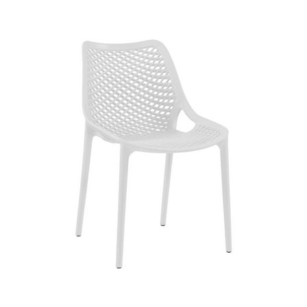 Meridian Furniture Mykonos White Outdoor Patio Dining Chair (Set of 4)