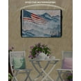 thumbnail image 3 of American Flag Outdoor TV Cover 30 to 32 Inch Weatherproof, Forest 4th of July Independence Day 600D Oxford TV Covers with Waterproof Zipper, Outside Flat TV Screen Protector Size 30"W x 19"H x 4.5"D, 3 of 7