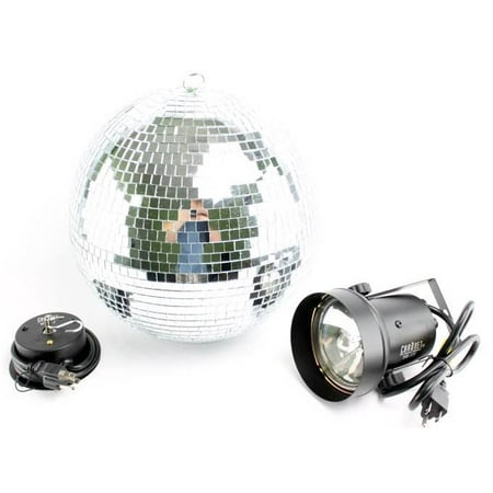 CHAUVET MBK-2 12" Mirror Disco Ball Party Kit + Pinspot