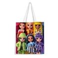 thumbnail image 1 of Rainbow High Dolls Bolso de tela con estampado de lienzo para mujer, bolsa de compras reutilizable y estética, con cremallera interior, regalo para mujer,40*40cm., 1 of 6